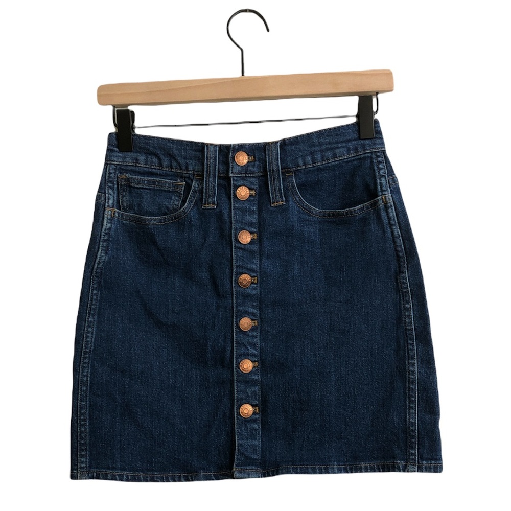 Madewell Denim Button Down Mini Skirt - Picture 3 of 8